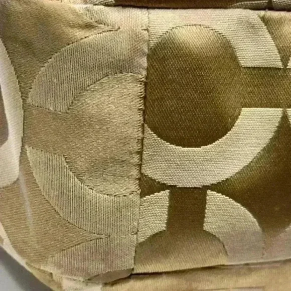 Coach Kristin Op Art Sateen Zip Top Tote Shoulder Bag #16813 - Picture 14 of 16